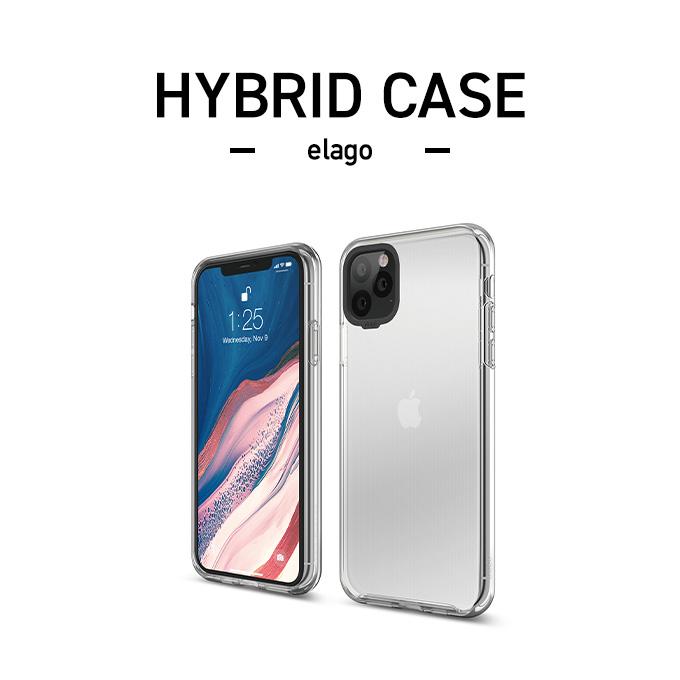 iPhone 11 Pro Max ケース クリア 耐衝撃 衝撃 吸収 ハイブリッド 薄型 スリム 透明 ハード カバー スマホケース アイフォン11プロマックス elago HYBRID CASE | elago | 07