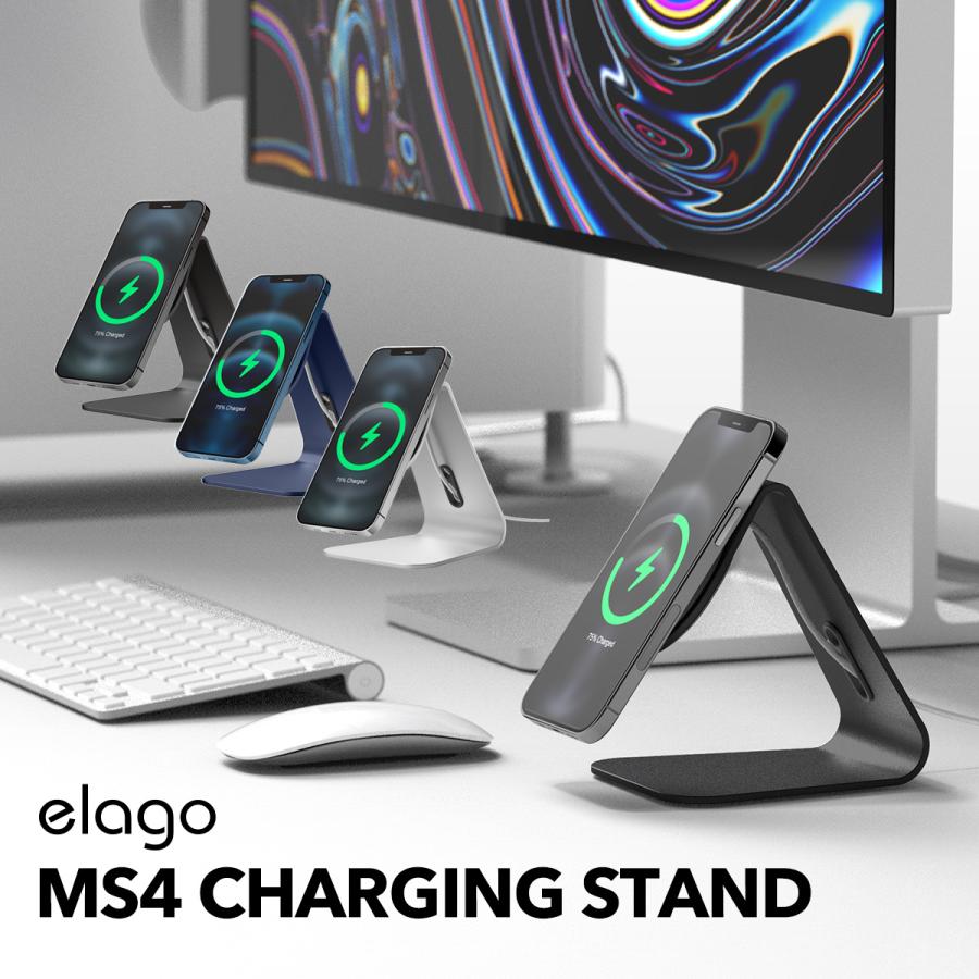 【色: シルバー】elago iPhone用デザインスタンド M2 Stand Amazon.com: elago M2 Phone Stand [Silver] - Premium Aluminum