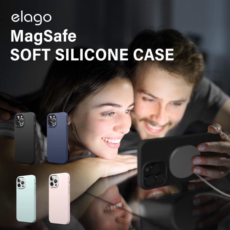 iPhone13 Pro Max ケース MagSafe対応 マグネット 内蔵 シリコン シンプル スマホケースiPhone13 ProMax アイフォン13Pro Max elago MagSafe SOFT SILICONE CASE | elago