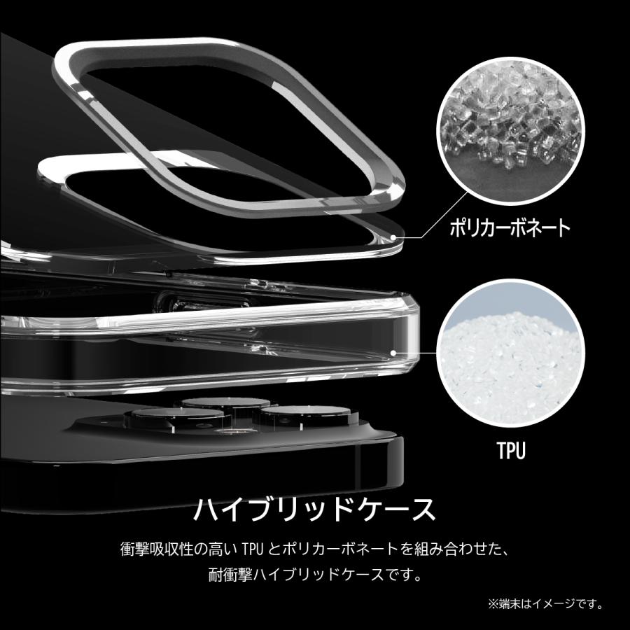 elago iPhone 14 Pro Max ケース クリア カバー 耐衝撃 透明 薄型