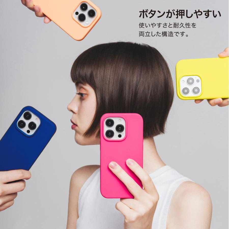 iPhone15 ケース 耐衝撃 傷 指紋 防止 サラサラ 手触り シリコン スマホケース Apple iPhone 15 アイフォン15 対応 elago SILICONE CASE | elago | 05