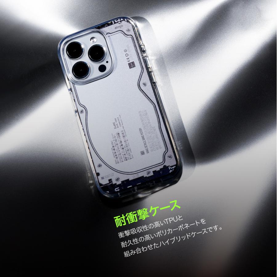 elago iPhone16Pro ケース MagSafe 対応 耐衝撃 クリア カバー