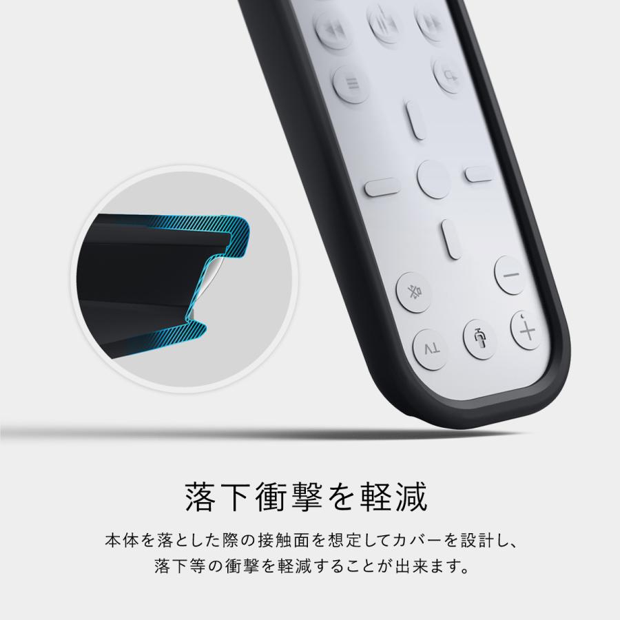 PS5 メディアリモコン カバー PlayStation5 リモコン 用 シリコン 衝撃軽減 メディア リモコンカバー ケース CFI-ZMR1J 対応 elago MEDIA REMOTE SILICONE CASE | elago | 01