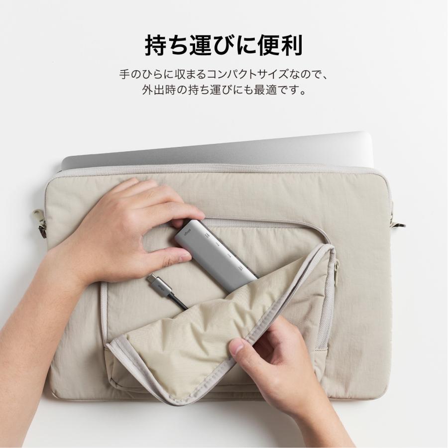 MacBook Pro Air iPad Pro ハブ USB Type-C LAN HDMI USB 3.0 6ポート マルチハブ PowerDelivery USB TypeC USB-ハブ USBC タイプC 対応 elago 6 IN 1 MULTI HUBの画像