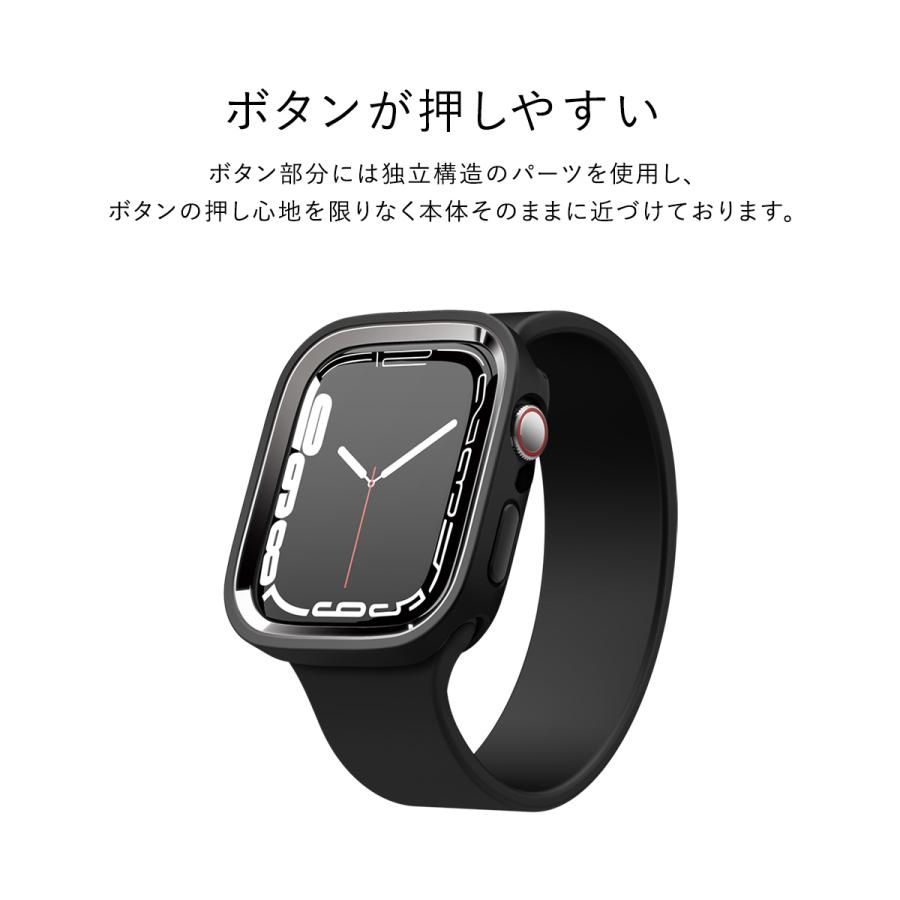 elago Apple Watch 9 8 7 41mm SE 40mm ケース フレーム 付け替え 可能 