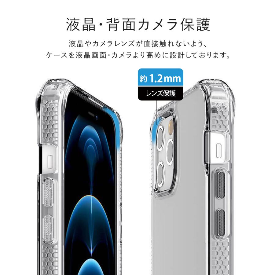 iPhone11 / iPhoneXR ケース 耐衝撃 側面 ソフト TPU 背面 ハード クリア カバー 抗菌 加工 リサイクル 素材 使用 iPhone 11 XR 対応 ITSKINS HYBRID // CLEAR｜comwap｜05