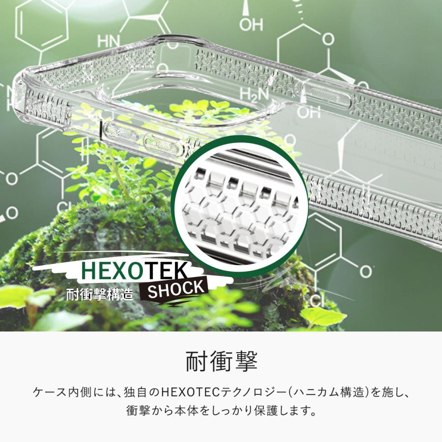 iPhone12Pro / iPhone12 ケース耐衝撃 側面 ソフト TPU 背面 ハード クリア カバー 抗菌 リサイクル 素材 iPhone 12 Pro ITSKINS HYBRID R // CLEAR | ITSKINS | 03