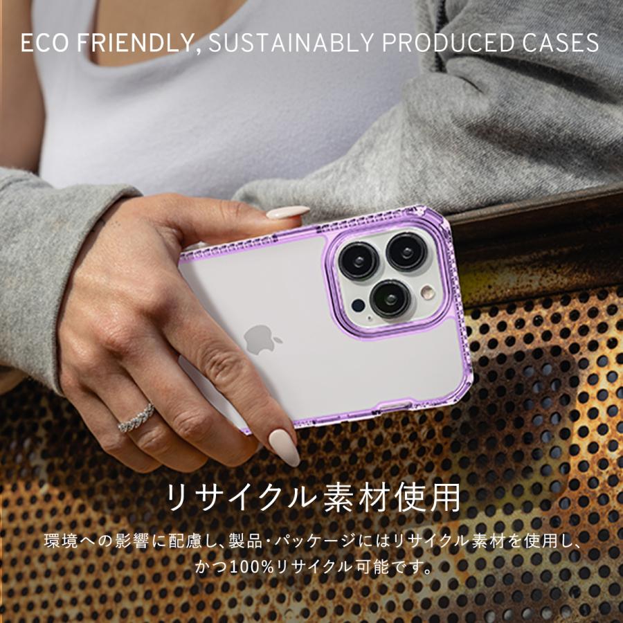 iPhone12Pro / iPhone12 ケース耐衝撃 側面 ソフト TPU 背面 ハード クリア カバー 抗菌 リサイクル 素材 iPhone 12 Pro ITSKINS HYBRID R // CLEAR | ITSKINS | 05