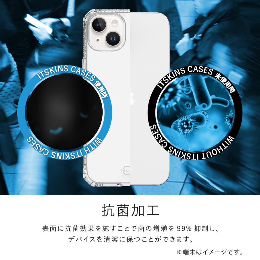 iPhone15Plus ケース 耐衝撃 ソフト TPU クリア カバー 軽量 抗菌 リサイクル 素材 Apple iPhone15 Plus アイフォン15 プラス ITSKINS SPECTRUM R // CLEAR | ITSKINS | 02