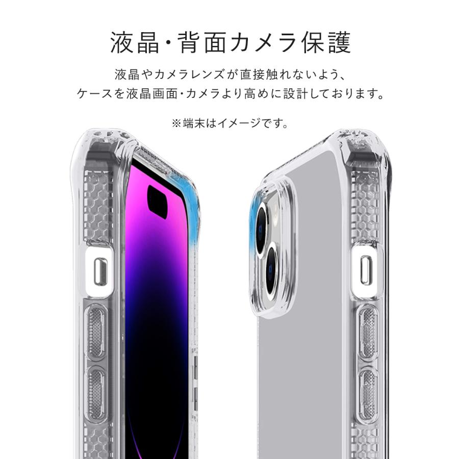 iPhone15Plus ケース 耐衝撃 ソフト TPU クリア カバー 軽量 抗菌 リサイクル 素材 Apple iPhone15 Plus アイフォン15 プラス ITSKINS SPECTRUM R // CLEAR | ITSKINS | 05