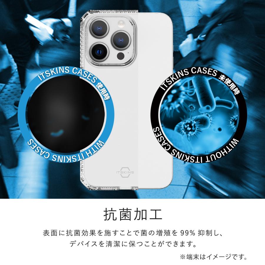 iPhone15ProMax ケース 耐衝撃 ソフト TPU クリア カバー 軽量 抗菌 リサイクル 素材 iPhone15 ProMax アイフォン15 プロマックス ITSKINS SPECTRUM R // CLEAR | ITSKINS | 02