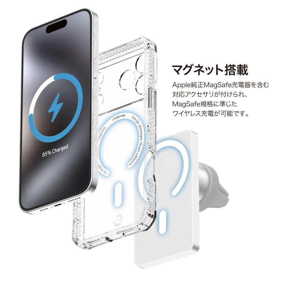 ITSKINS iPhone 17 Pro ケース MagSafe クリア 耐衝撃 ハイブリッド