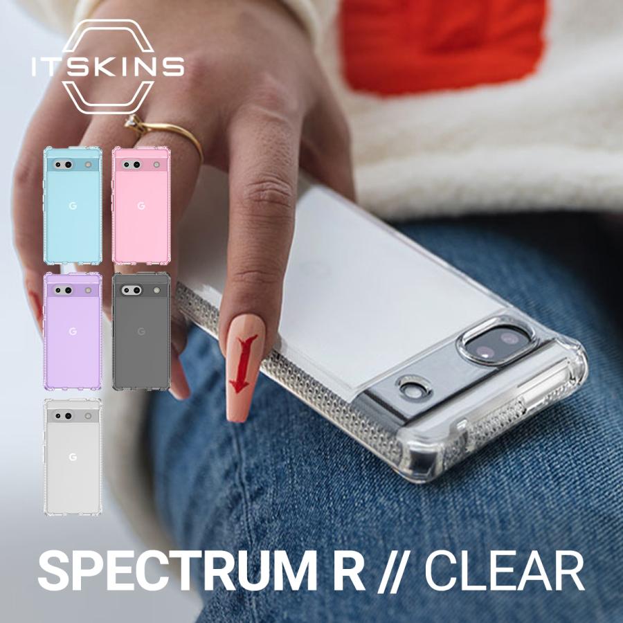 Pixel7a ケース 耐衝撃 ソフト TPU クリア ケース 軽量 抗菌 加工 リサイクル 素材 使用 GooglePixel7a ピクセル7a 対応 ITSKINS SPECTRUM R // CLEAR | ITSKINS