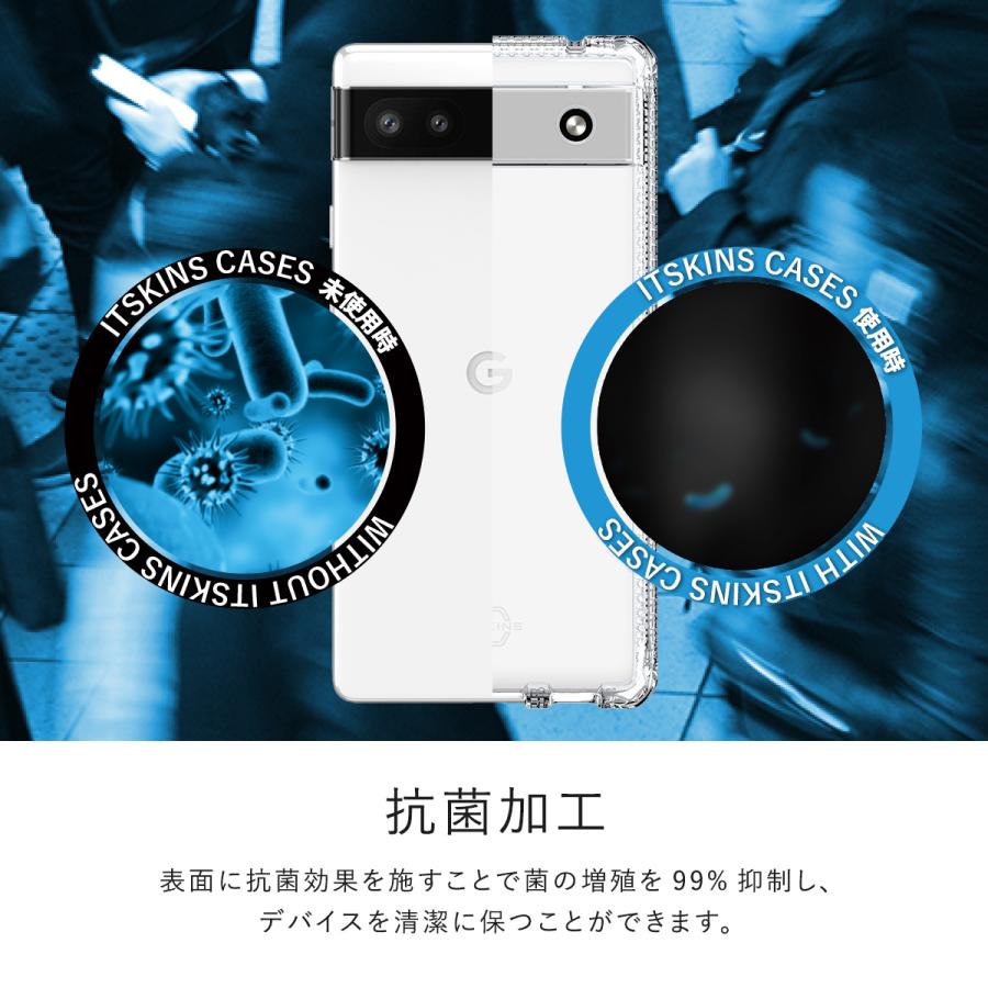 Pixel7a ケース 耐衝撃 ソフト TPU クリア ケース 軽量 抗菌 加工 リサイクル 素材 使用 GooglePixel7a ピクセル7a 対応 ITSKINS SPECTRUM R // CLEAR | ITSKINS | 02