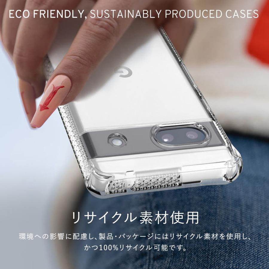 Pixel7a ケース 耐衝撃 ソフト TPU クリア ケース 軽量 抗菌 加工 リサイクル 素材 使用 GooglePixel7a ピクセル7a 対応 ITSKINS SPECTRUM R // CLEAR | ITSKINS | 05