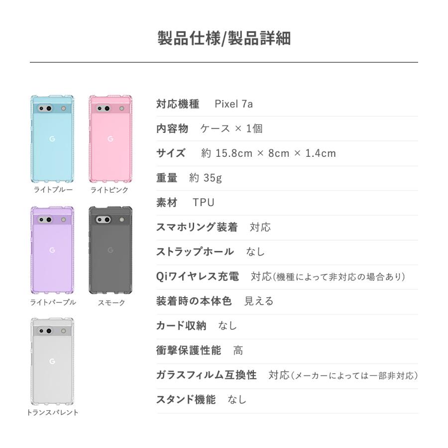Pixel7a ケース 耐衝撃 ソフト TPU クリア ケース 軽量 抗菌 加工 リサイクル 素材 使用 GooglePixel7a ピクセル7a 対応 ITSKINS SPECTRUM R // CLEAR | ITSKINS | 06