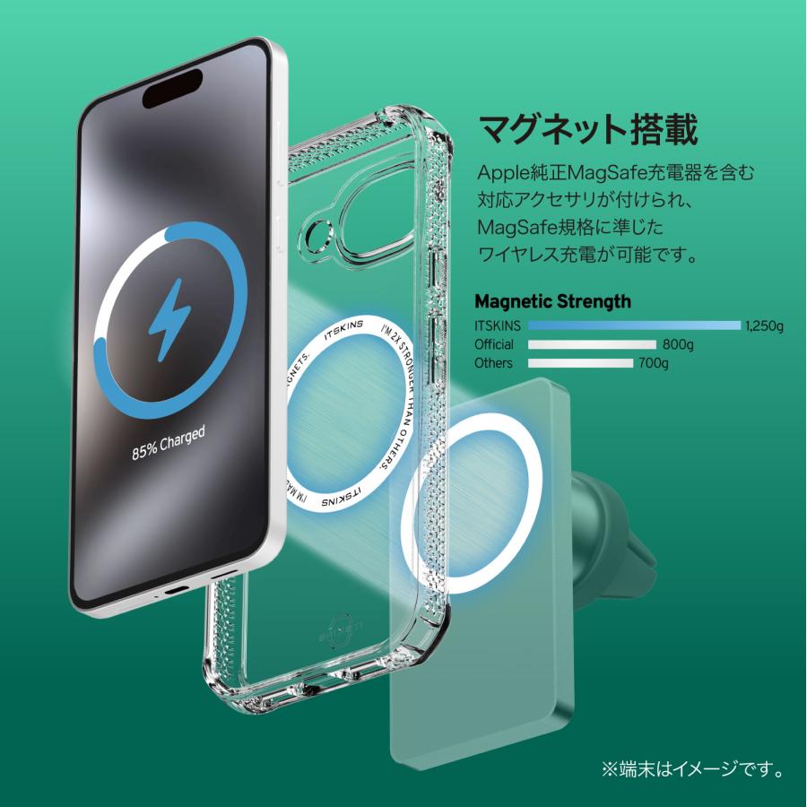 ITSKINS Google Pixel 10a ケース マグネット内蔵 クリア 耐衝撃