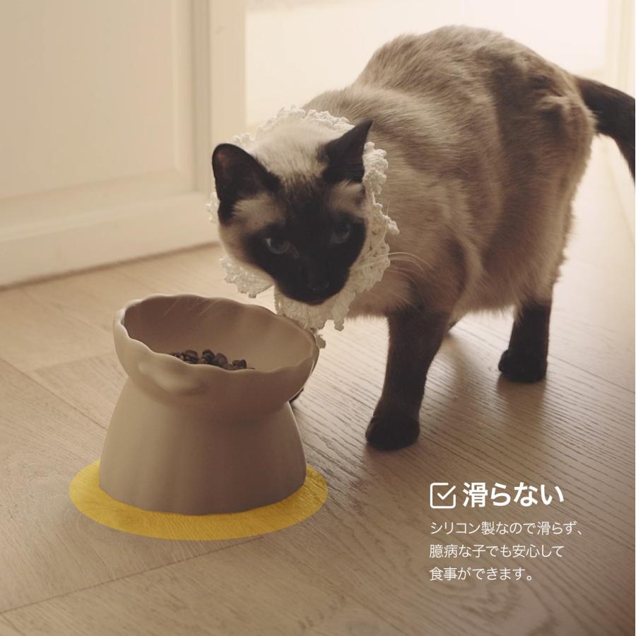 フードボウル 犬 猫 用 えさ 皿 滑りにくい 食べやすい 高さ 斜め えさ皿 食器洗浄機 電子レンジ 対応 小型犬 中型犬 猫 用 Lunabear Silicone Pet Bowl | ブランド登録なし | 04