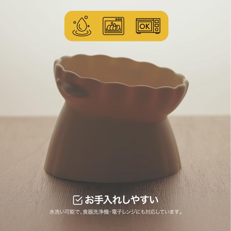 フードボウル 犬 猫 用 えさ 皿 滑りにくい 食べやすい 高さ 斜め えさ皿 食器洗浄機 電子レンジ 対応 小型犬 中型犬 猫 用 Lunabear Silicone Pet Bowl | ブランド登録なし | 05