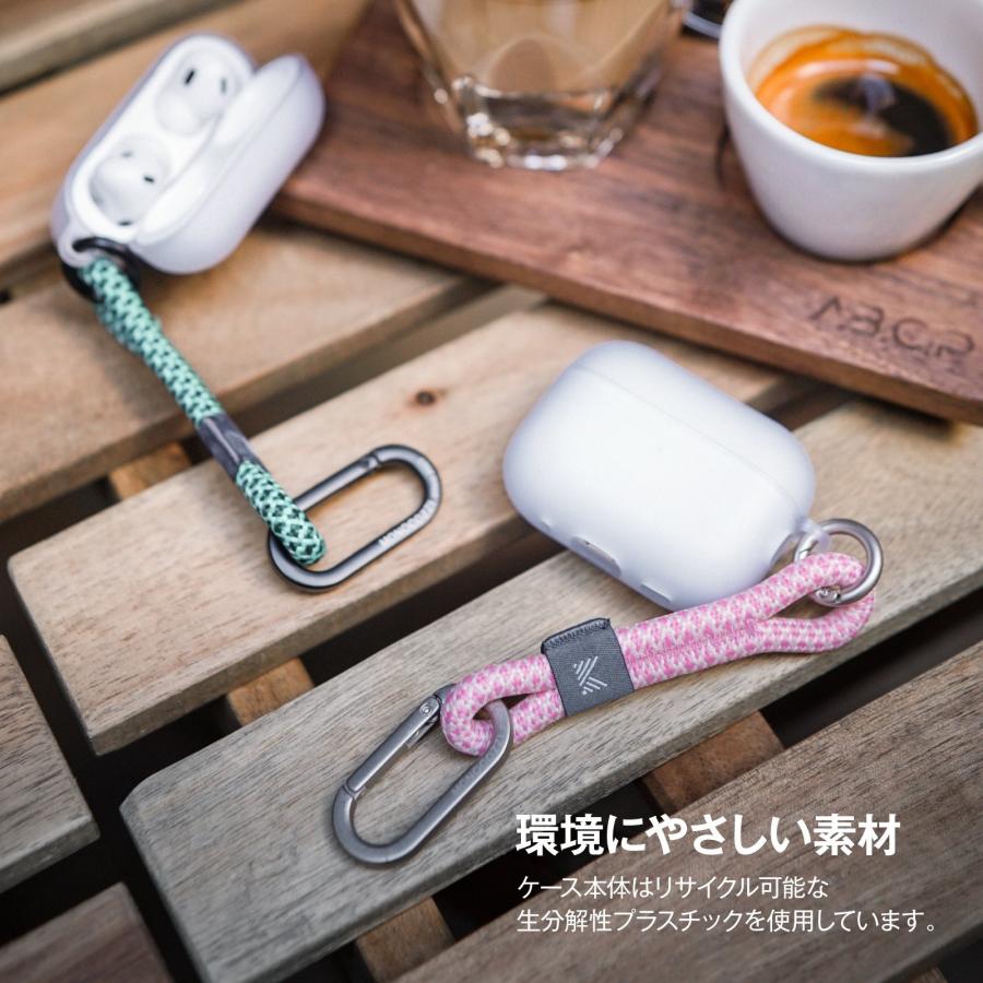 AirPods Pro 2 ケース クリア フロスト カラビナ ストラップ 耐衝撃 カバー TPU クリアケース AirPodsPro2 エアポッツプロ 第2世代 対応 MONOCOZZI ESSENTIALS | ブランド登録なし | 05