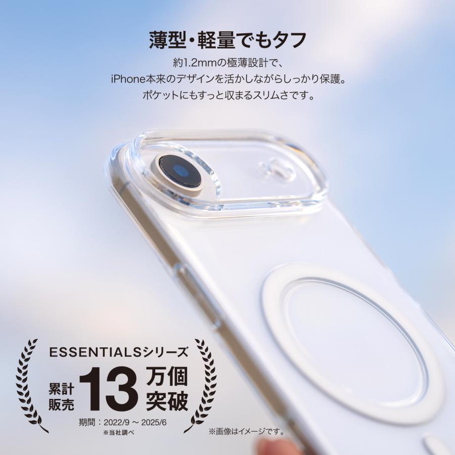 iPhone Air ケース MagSafe 対応 薄型 クリア カメラ レンズ 保護