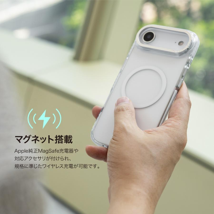 iPhone Air ケース クリア MagSafe 対応 スタンド 耐衝撃