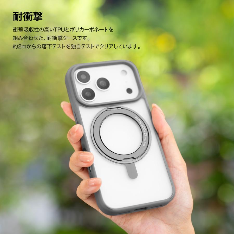 iPhone air用ケース MagSafe対応4種類&casetifyリング iPhone Air ケース クリア MagSafe 回転 リング スタンド ストラップ