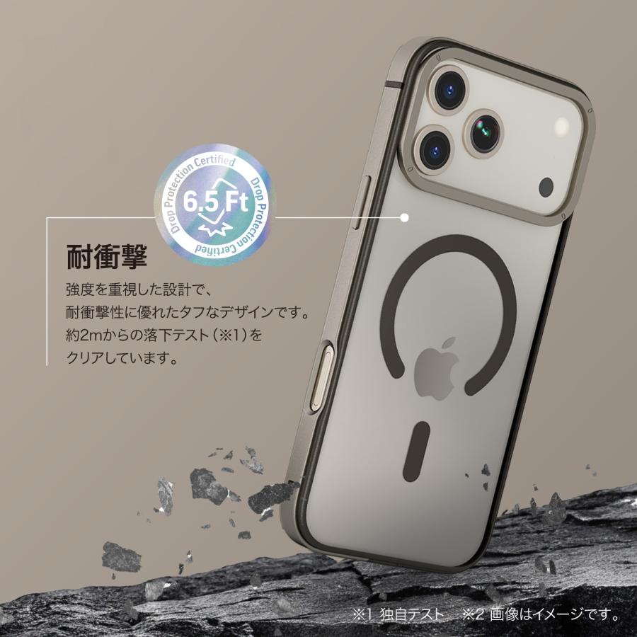 iPhone 17 Pro ケース MagSafe 対応 耐衝撃 クリア スマホケース