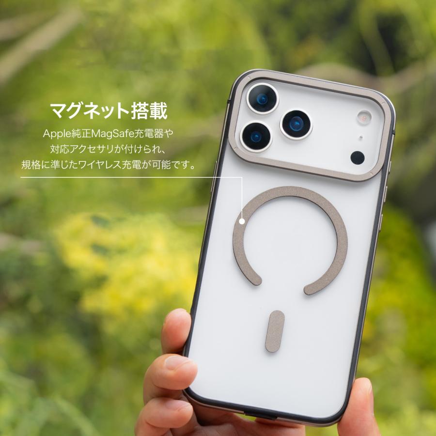 iPhone 17 Pro ケース MagSafe 対応 耐衝撃 クリア スマホケース
