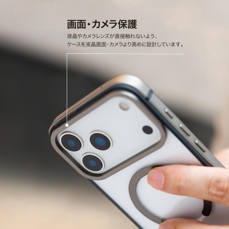 iPhone 17 Pro ケース MagSafe 対応 耐衝撃 クリア スマホケース