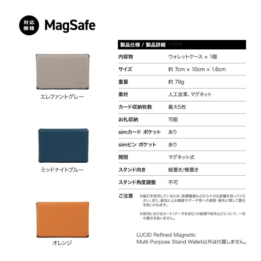 MagSafe カードケース スタンド カード お札 simカード 収納 スマホ