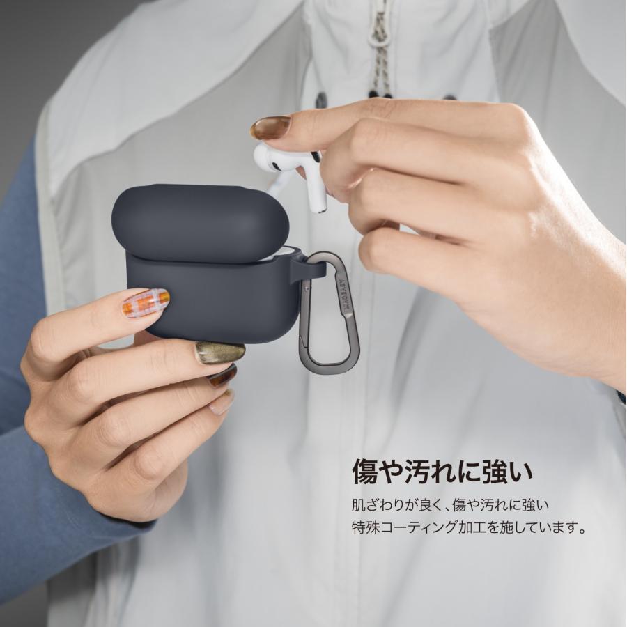 MAGEASY AirPods Pro3 ケース 耐衝撃 落下防止 カラビナ 付 カバー