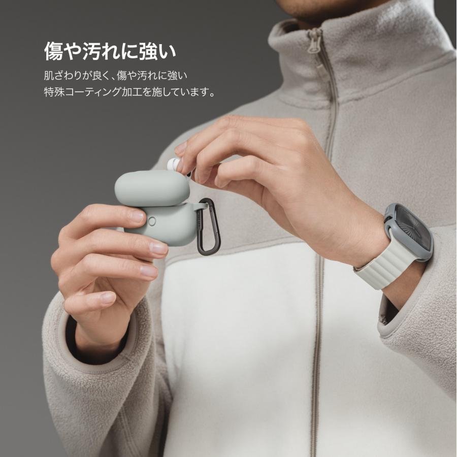 MAGEASY AirPods Pro2 AirPods Pro ケース 耐衝撃 落下防止 カラビナ 