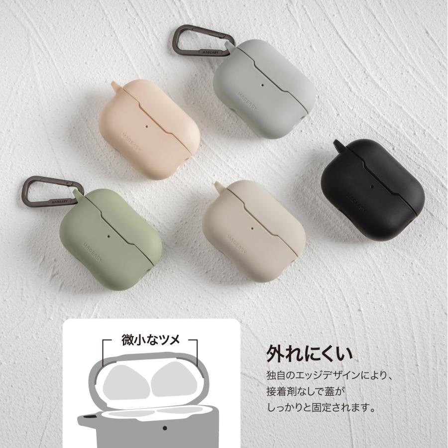 MAGEASY AirPods Pro2 Pro ケース 耐衝撃 落下防止 カラビナ 付