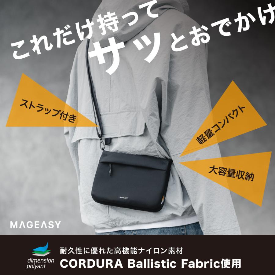 MAGEASY ショルダーバッグ サコッシュ ショルダー ストラップ 取り外し