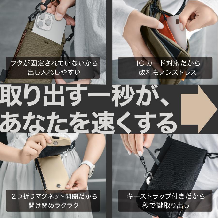 MAGEASY スマホ サコッシュ ストラップ 無し ショルダーストラップ 紐