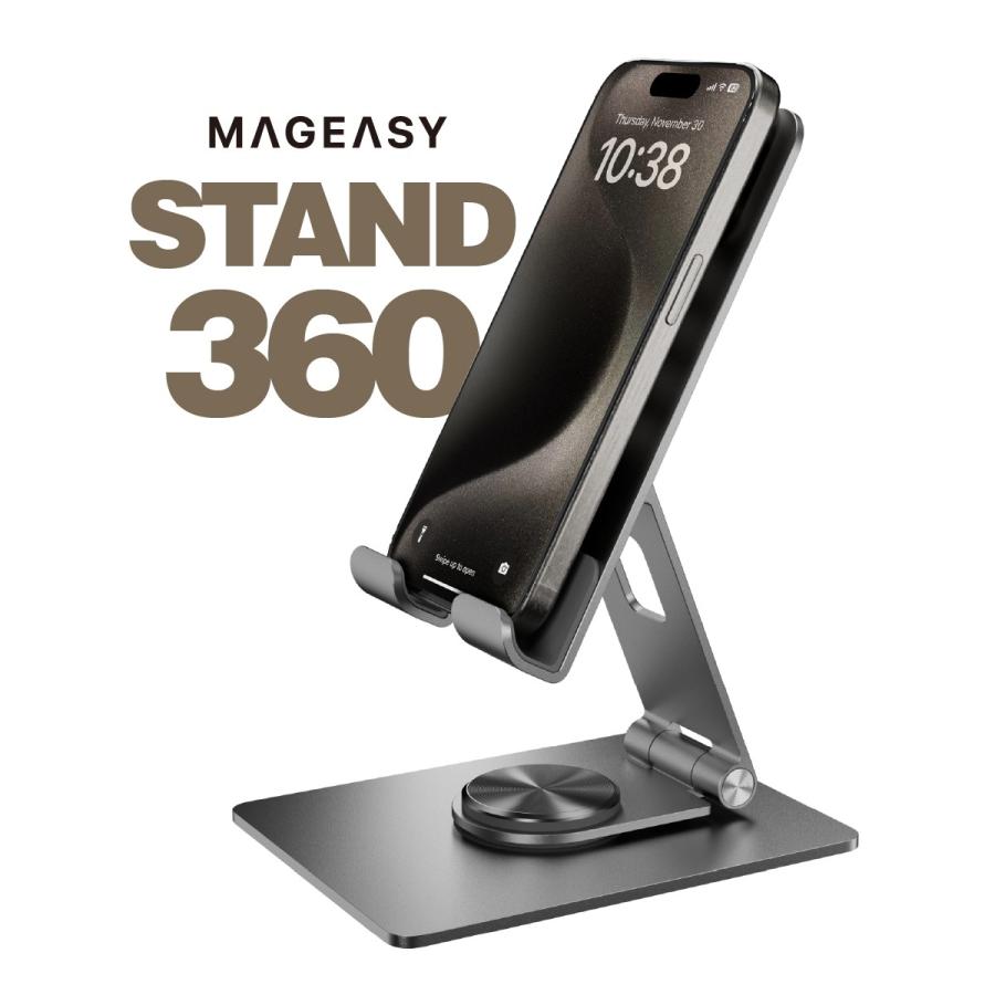 MAGEASY スマホスタンド タブレット スタンド 折り畳み 薄型 軽量 