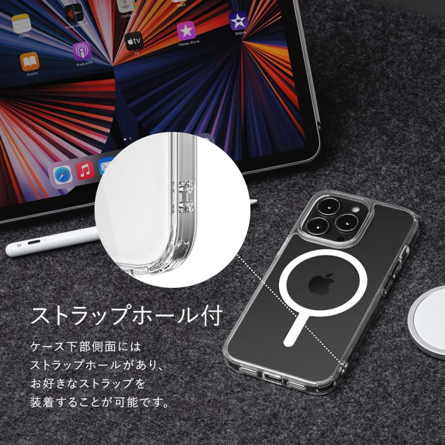 MAGEASY iPhone13 ケース クリア MagSafe 対応 スマホケース 耐衝撃