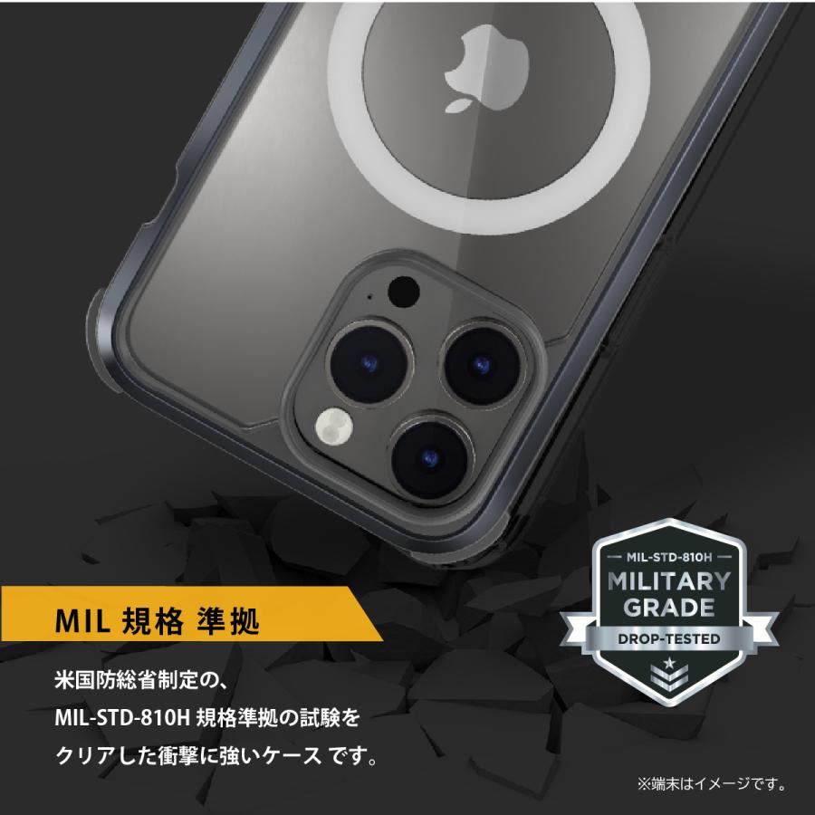 MAGEASY iPhone14Plus ケース クリア MagSafe 対応 マグネット 耐衝撃