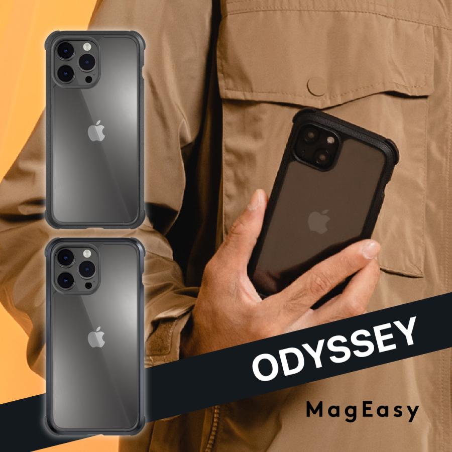 MAGEASY iPhone14 ケース カバー クリア 耐衝撃 米軍MIL規格 シンプル