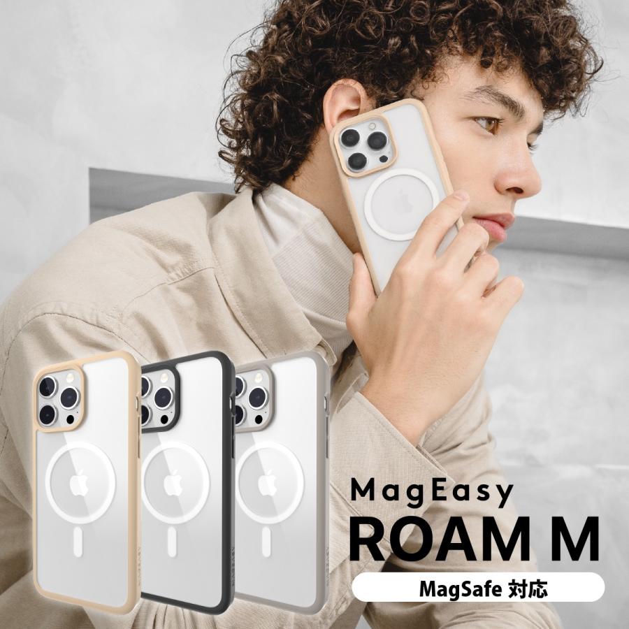 iPhone15ProMax 耐衝撃 ケース Magsafe 対応 マグネット 付 / 米軍 MIL規格 耐衝撃ケース iPhone15 ProMax アイフォン15 プロマックス 対応 MagEasy ROAM M | MAGEASY