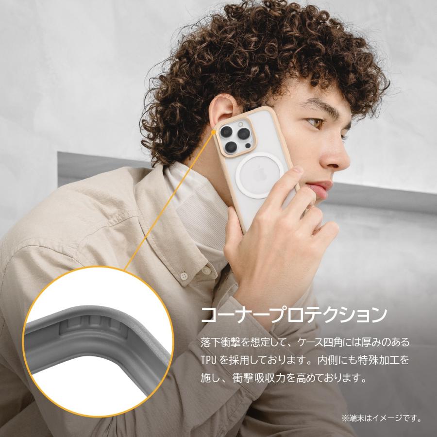 iPhone15ProMax 耐衝撃 ケース Magsafe 対応 マグネット 付 / 米軍 MIL規格 耐衝撃ケース iPhone15 ProMax アイフォン15 プロマックス 対応 MagEasy ROAM M | MAGEASY | 05