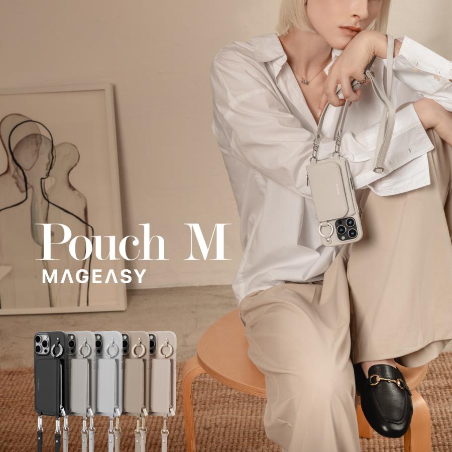 MAGEASY iPhone 16 Pro ケース MagSafe 対応 ショルダー ストラップ