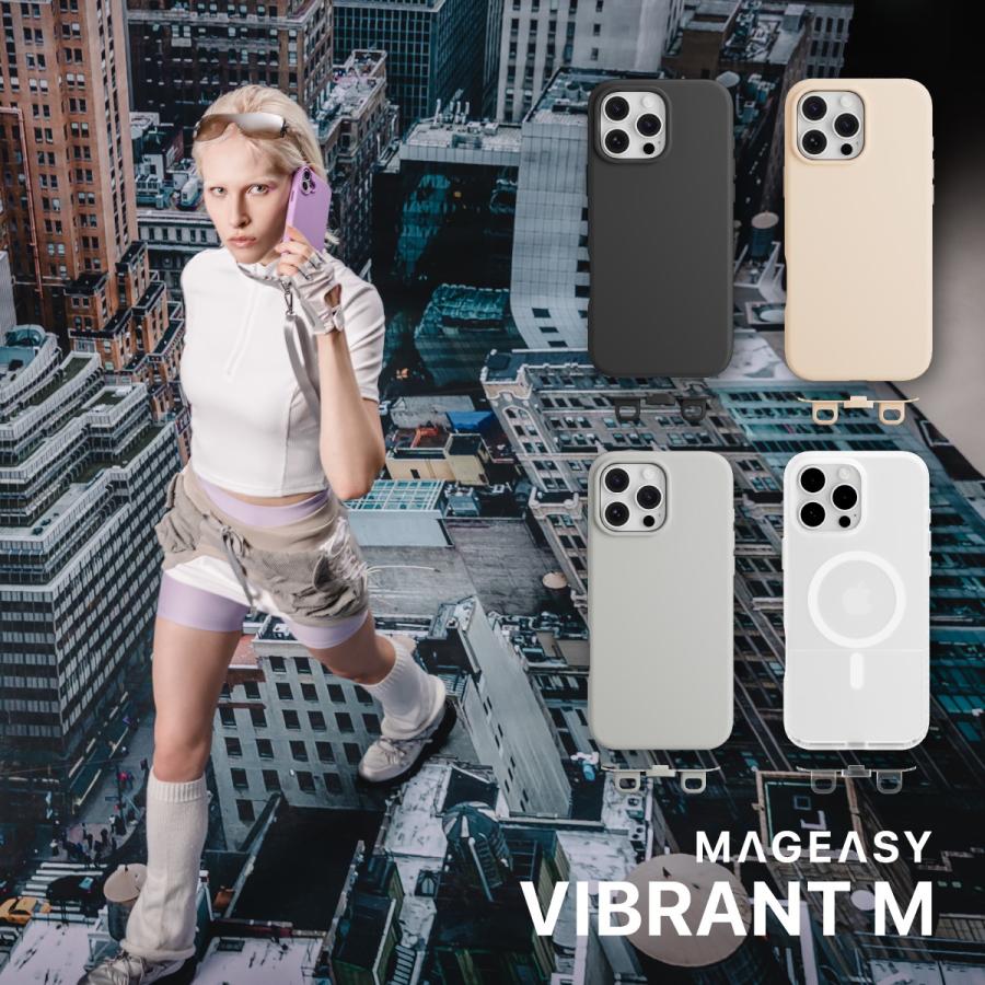 MAGEASY iPhone 16 Pro ケース MagSafe 対応 ショルダー 用 ストラップ