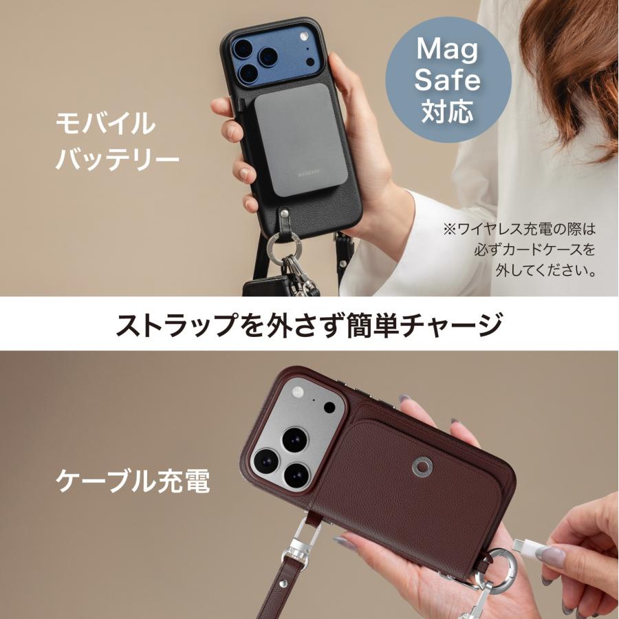 MAGEASY iPhone Air ケース MagSafe 対応 ショルダー ストラップ