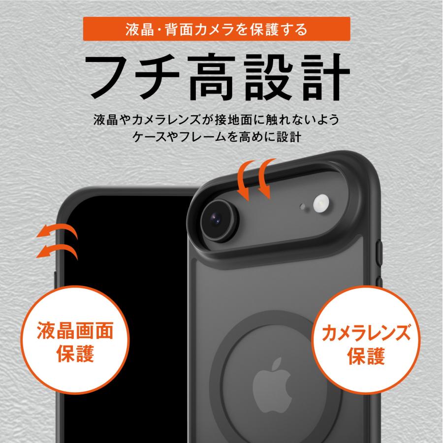 MAGEASY iPhone Air ケース ショルダー ストラップ クリア