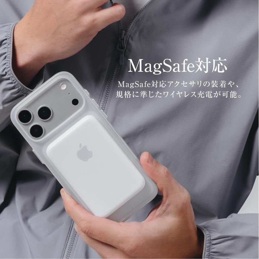 MAGEASY iPhone 17 Pro Max ケース MagSafe 対応 薄型 クリア