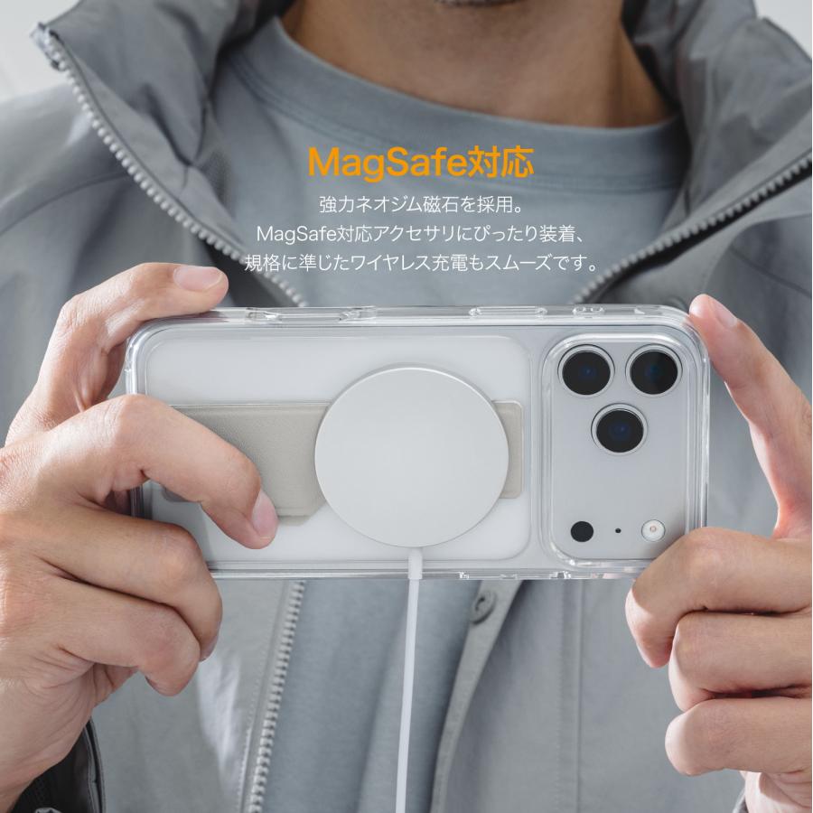 MAGEASY iPhone 17 Pro Max ケース MagSafe 対応 スタンド 機能 バンド