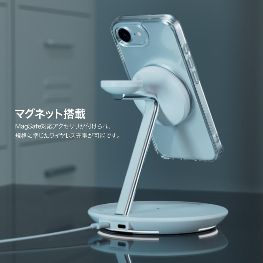 MAGEASY iPhone 17e iPhone 16e ケース クリア マグネット スタンド