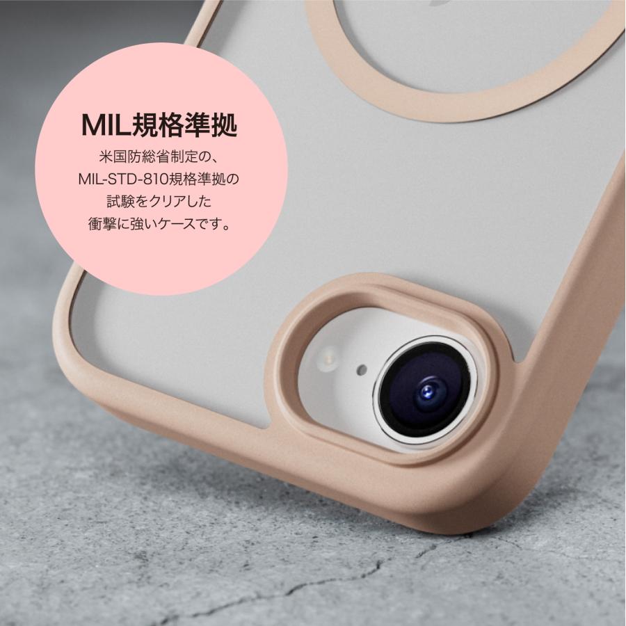 iPhone 16e ケース ショルダー ストラップ 付き クリア マグネット リング付き 耐衝撃 スマホケース カバー iPhone16e アイフォン16 e 対応 MagEasy Roam M | MAGEASY | 02